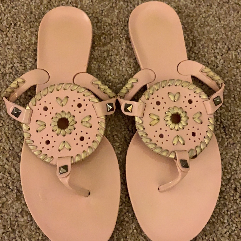 VGUC size 7 light pink Jack Rogers jelly sandals